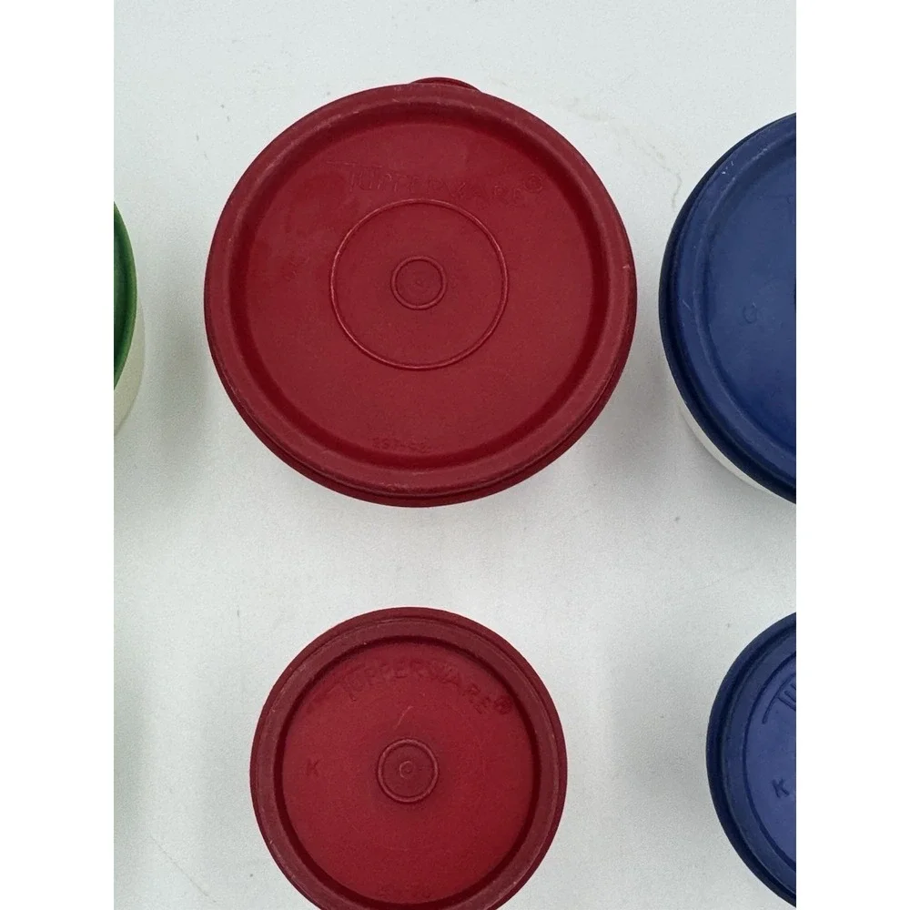 Set Of 6 Tupperware Containers - 3 Condiment & 3 Snack